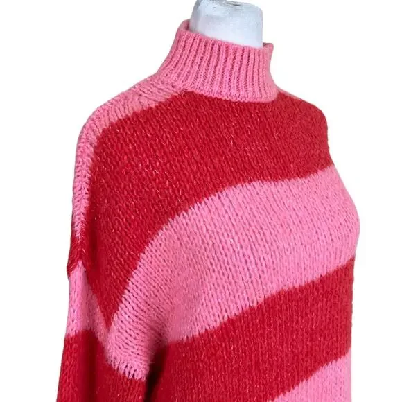 Mango Carioca Sweater Red Pink Small - Picture 6 of 16